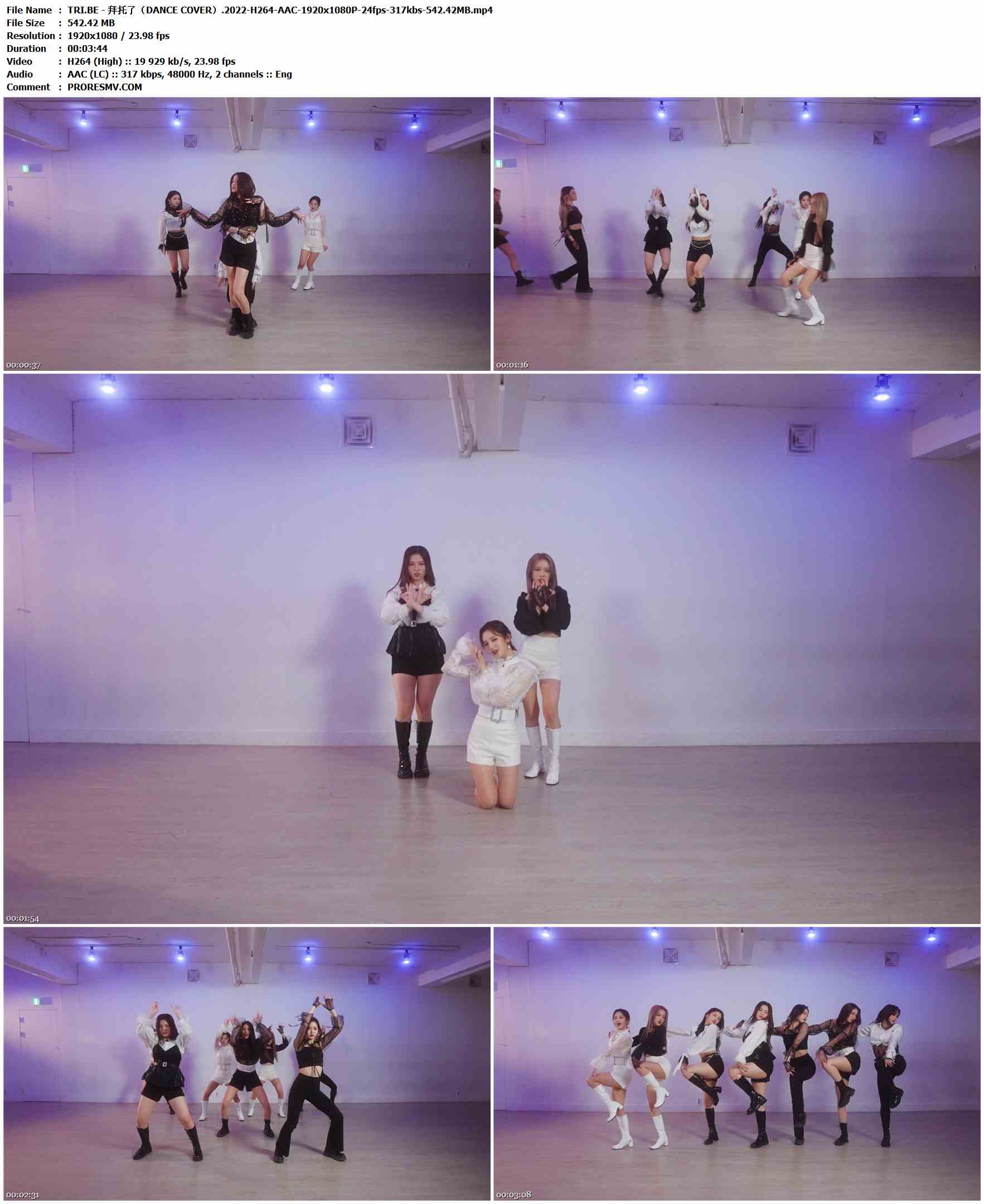 TRI.BE - 拜托了（DANCE COVER）.2022-H264-AAC-1920x1080P-24fps-317kbs-542.42MB官方MV_高清MV